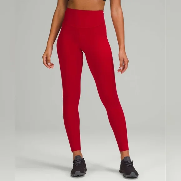Lululemon Base Pace High-Rise Running Tight 28 Dark Red 6